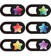PRESSINART 6Pcs 6 Styles Laptop Camera Cover Star 0.03 Inch Ultra Thin Webcam Cover Slider for Mi...