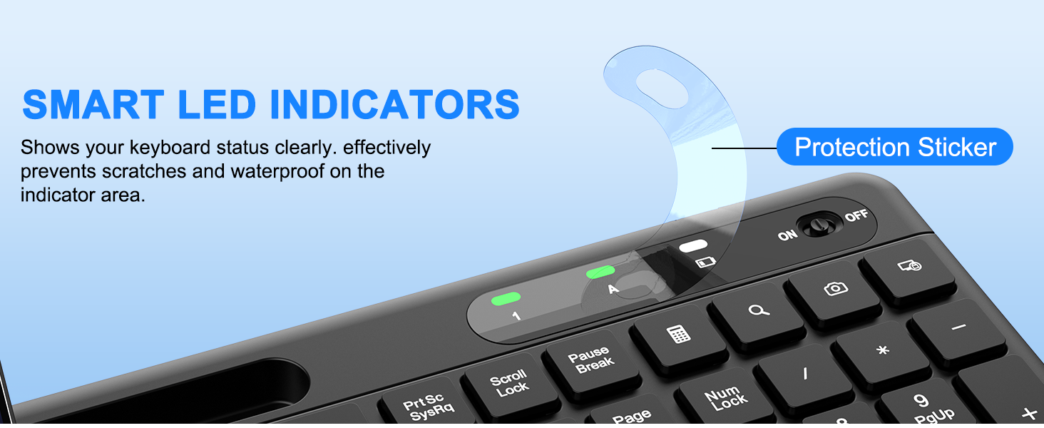 Wireless Keyboard and Mouse Combo, 2.4G Full Size Silent Ergonomic Keyboard with Wrist Rest