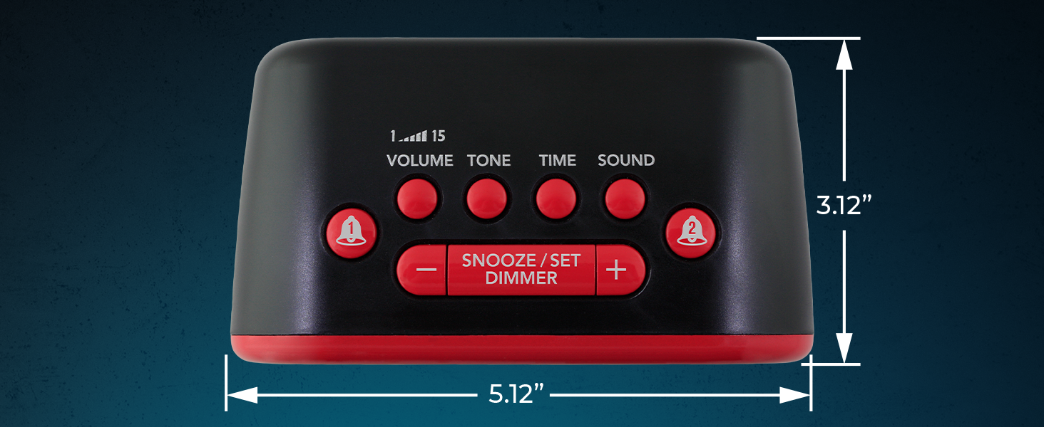 Bedroom, nightstand, bathroom, office, kids room, den- will fit almost anywhere you need a clock!