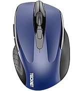 TECKNET Wireless Mouse (2.4G & BT5.0/3.0) Silent 4800 DPI 6-Button Bluetooth & USB A Mouse - Wide...