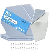 BXI Hexagon Felt Bulletin Board - 14.2 X 12.3 X 3/8 Inches 6 Pcs Self-Adhesive Poster Cork Board ...