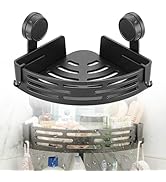 Anreelkou Corner Shower Caddy Suction Cup No Drilling, Bathroom Organizers and Storage, 2026 Remo...