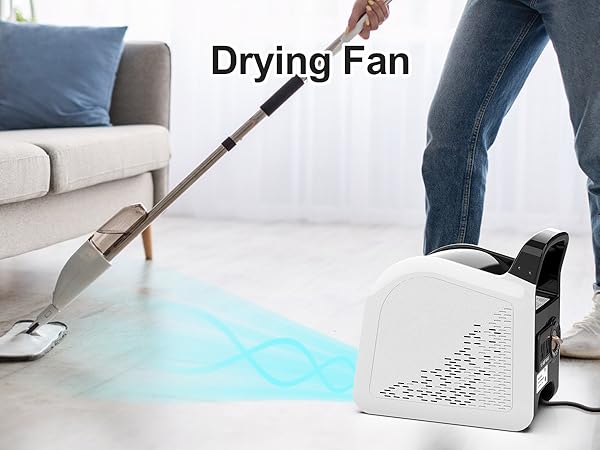 Floor drying fan white