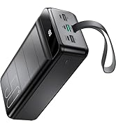 50000mAh Power Bank, 22.5W PD USB-C Quick Charge Portable Charger Fast Charging with 4 Outputs & ...