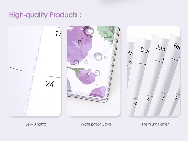 A5 Floral Monthly Planner 2025-2026