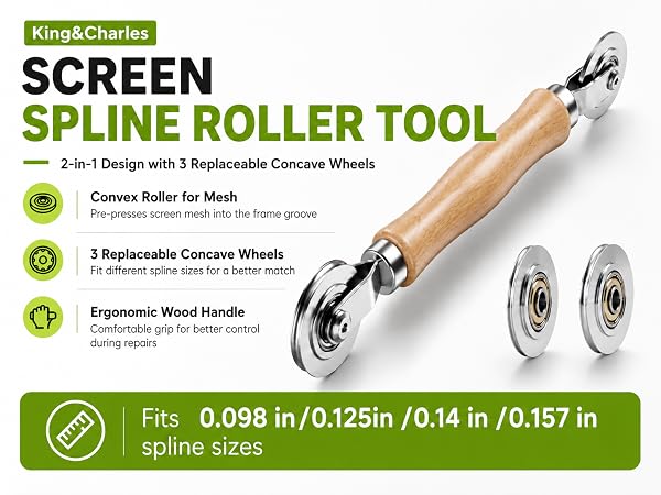 Fits0.098 in/0.125in /0.14 in /0.157 in spline sizes