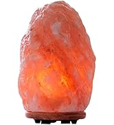 Himalayan Glow 1004 Hand Carved Natural Himalayan Salt lamp, 6-7 LBS, Orange/Amber