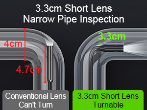 Endoscope Camera with Light 4.3" IPS Screen HD Digital Handheld Borescope IP67 Waterproof