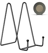 Kruodop 10 Pack Plate Stands for Display, 6 Inch Plate Holder Display Stand, Metal Frame Holder S...