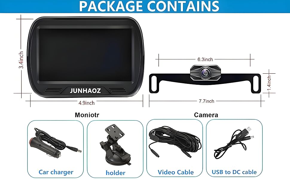 K4301 backup camera package