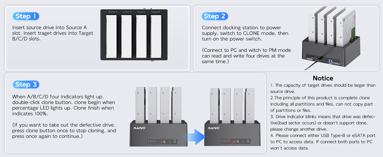 2.5 3.5 hdd ssd to usb 3.0 adapter reader enclosure hard drive cloner copy file das nas