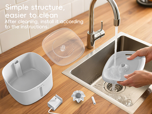 Simple structure,easier to clean
