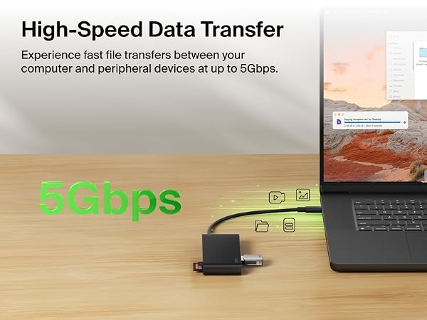 Belkin Connect 7-Port USB-C Hub with Dual USB-C Ports