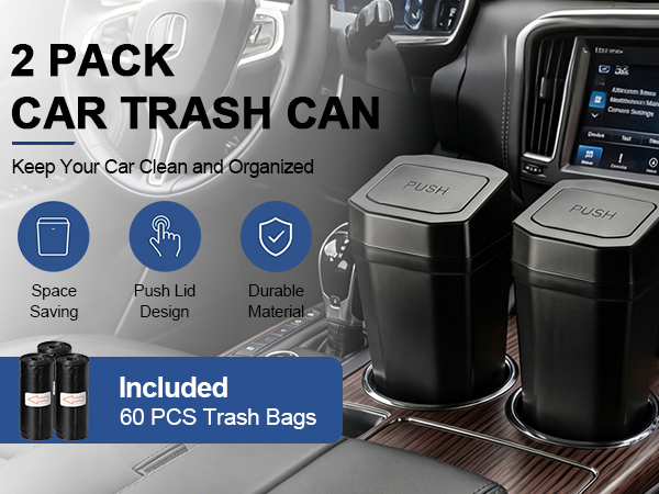 car trash can