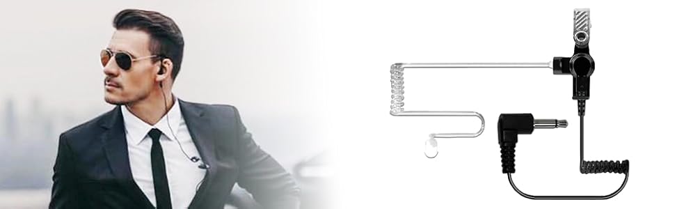 surveillance headset fbi law enforcement police undercover bodyguard security officer 