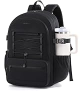 LOVEVOOK School Backpack for Teen Girls, Large Capacity College Student Backpacks with Water Bott...