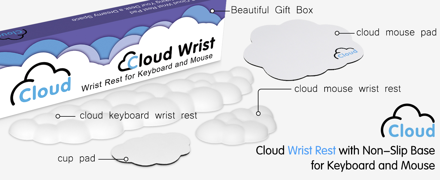 cloud wrist rest