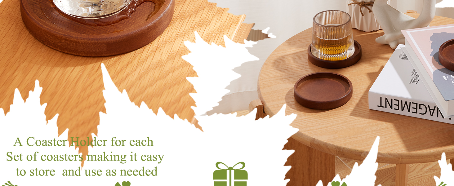 farmhouse wooden coasters 