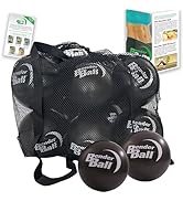 Bender Ball Official Studio Pack (Set of 12, Black), Original Soft 9 Inch Pilates Ball, Small Exe...