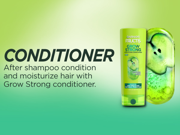 conditioner, after shampoo condition and moisturize hair with grow strong conditioner