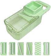 Vegetable Chopper,Stainless Steel Mandoline Slicer,Multifunctional Vegetable Cutter with 6 Blades...
