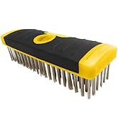 ALLWAY SB619/SS Soft-Grip Stainless Steel Wire Scrub Brush Block