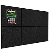 Hsurbtra Large Cork Board for Wall 36 x 24 Inch, 6 Pack Felt Bulletin Notice Board with Pushpins ...