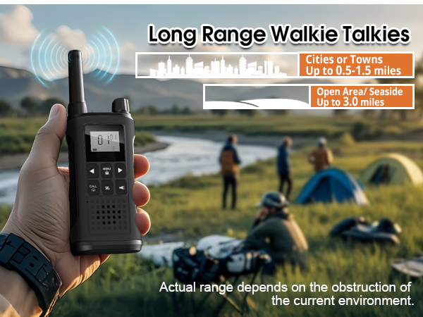 Rechargeable Walkie Talkies for Adults Long Range