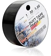 AUDTMWH Colorful Life Series Duct Tape Heavy Duty - 1.88 in x 90 ft, Black, Waterproof, Temperatu...