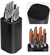 Fohil Knife Block without Knives, Universal Knife Block, Detachable Knife Holder, Space Saver Kni...