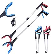 Matthew 2-Pack Grabber Reacher Tool, 32" Foldable Pick Up Stick Grabbers for Seniors, Lightweight...