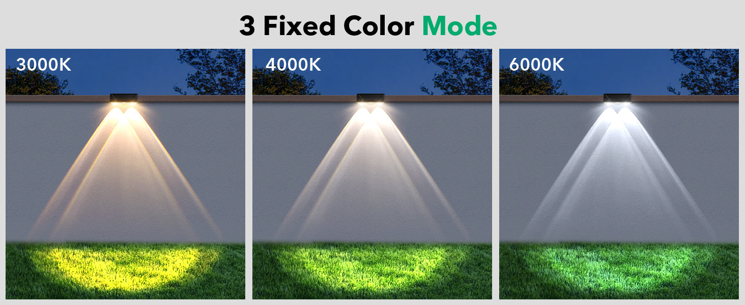 Solar Fence Lights Outdoor