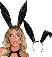 Black bunny ears for women and girls