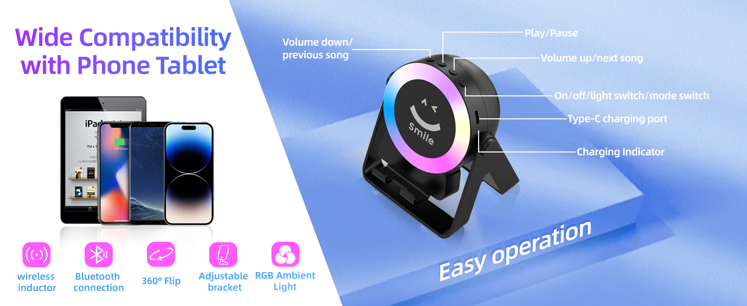 JOSTART 360° Rotation Phone Tablet Stand 05