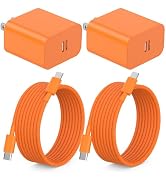 iPhone 17 16 15 Fast Charger,[MFi Certified] 2Pack 40W USB C Wall Charger Block with 10FT USB C t...