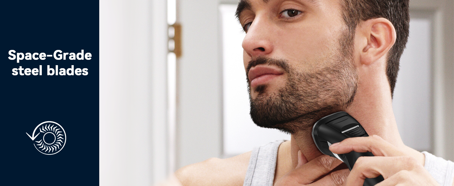 Electric Razor for Men with Pop-Up Trimmer