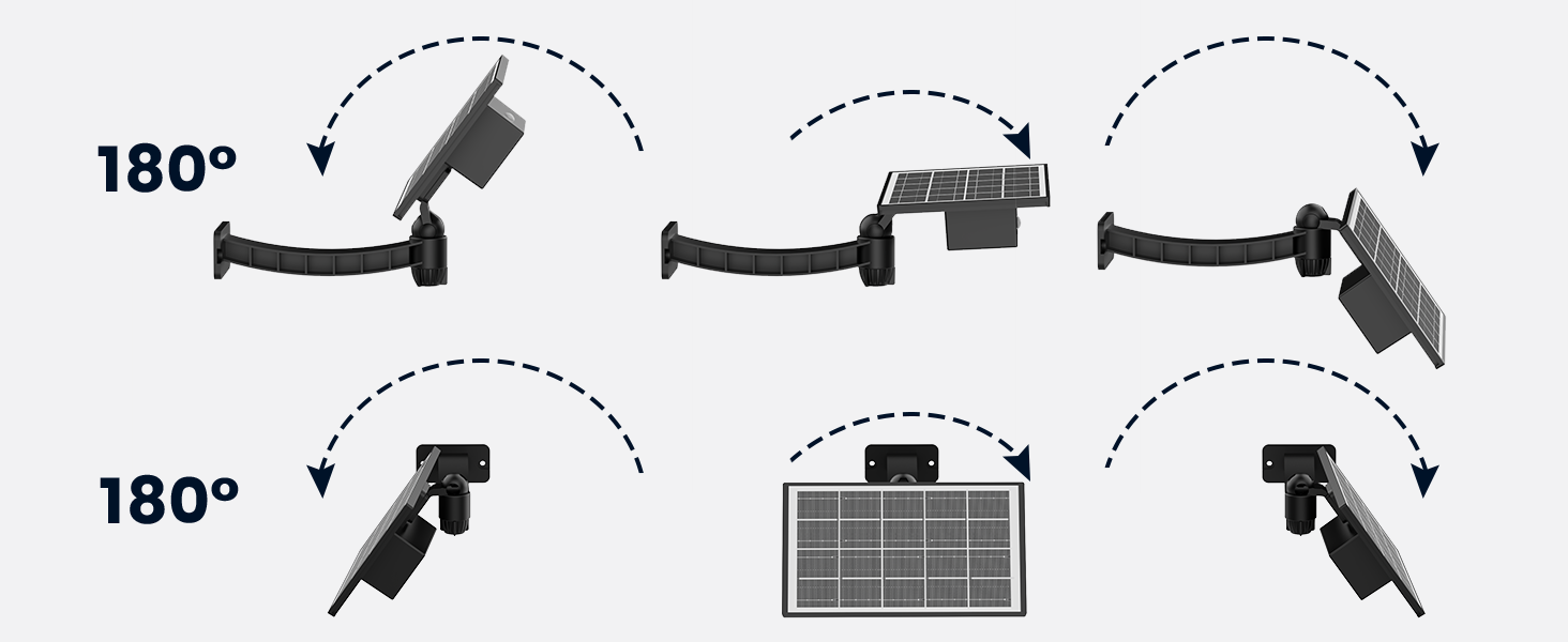 outdoor solar flood light adjustable mounting angle?????