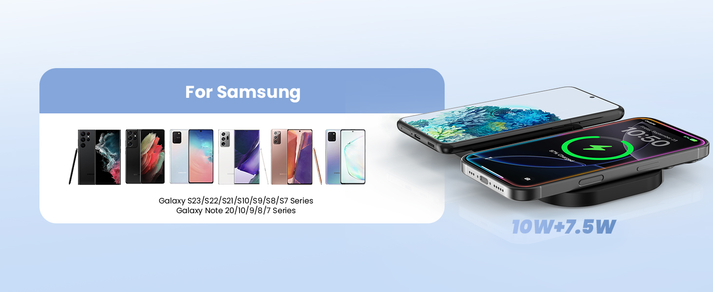 TAMOXI 2 in 1 Dual Wireless Charging Pad