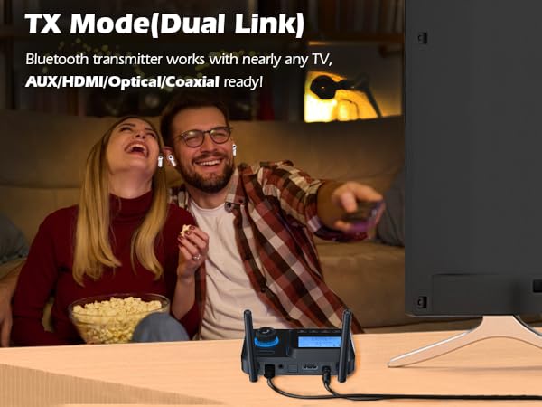 Bluetooth transmitter for tv to headphones