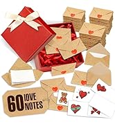 Blank I love you Cards and Envelopes – Mini Envelopes with Love Notes, Valentine’s Day Gifts, Lov...