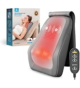 COMFIER Shiatsu Neck Massager with Heat, 3D Deep Kneading Back Massager with Vibration &amp; Heat, Id...