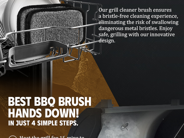 Grill Brush Bristle Free