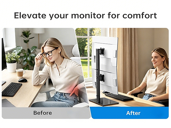 dual monitor stand