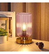 LigthRound Touch Table Lamp for Bedroom, Cordless Bedside Small Table Lamp, Dimmable Rechargeable...