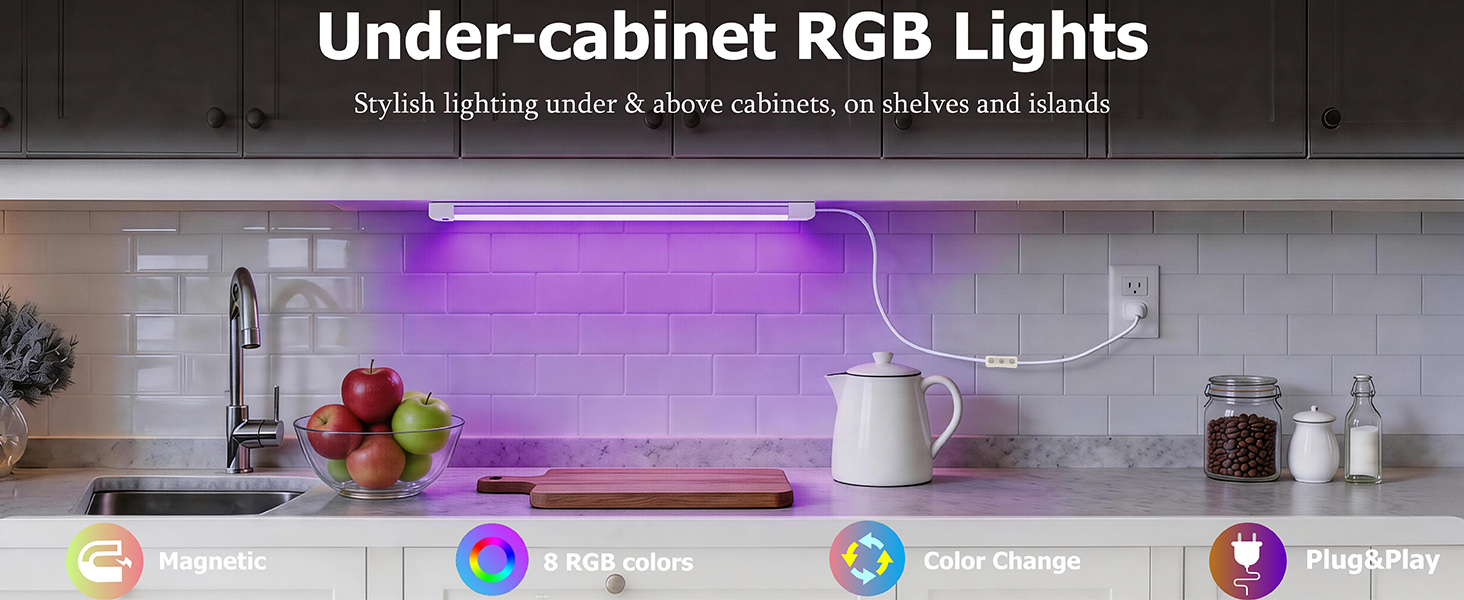 RGB Color Changing Under Cabinet Lighting