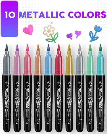 metallic markers