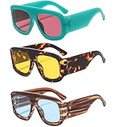 NLEYANB Y2K Oversized Aviator Large Big Frame Designer Trend Fashion Summer Party Sunglasses for ...