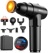 AERLANG Massage Gun with Heat Deep Tissue Back Massager Neck Massager for Pain Relief,Muscle Perc...