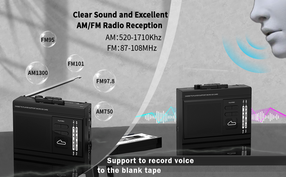 portable cassette player