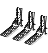 BUNKER INDUST 3 Pcs Awning Mounting Brackets for Car Roof Rack, Heavy Duty L-Shaped Mount Bracket...